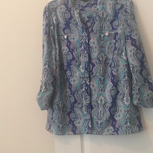 Multi print blouse